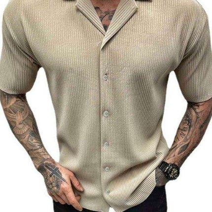 Elegant Summer Ensemble for Men: Shirt and Cardigan Set