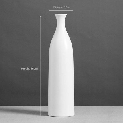 Elegant Tall Black Ceramic Vase - Available in Multiple Sizes for Stunning Decor - Très Elite