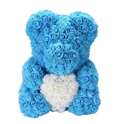 Elegant Teddy Rose Bear with Artificial Blooms - Perfect Gift for Cherished Moments - Très Elite