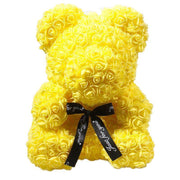 Elegant Teddy Rose Bear with Artificial Blooms - Perfect Gift for Cherished Moments- Très Elite