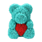 Elegant Teddy Rose Bear with Artificial Blooms - Perfect Gift for Cherished Moments- Très Elite
