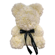Elegant Teddy Rose Bear with Artificial Blooms - Perfect Gift for Cherished Moments- Très Elite