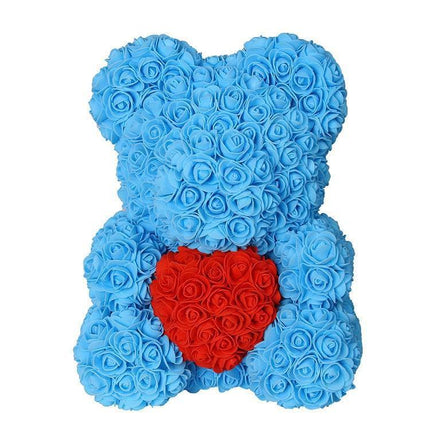 Elegant Teddy Rose Bear with Artificial Blooms - Perfect Gift for Cherished Moments - Très Elite