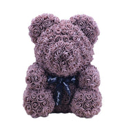 Elegant Teddy Rose Bear with Artificial Blooms - Perfect Gift for Cherished Moments- Très Elite