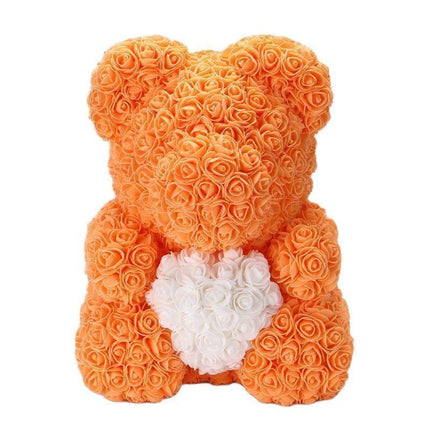 Elegant Teddy Rose Bear with Artificial Blooms - Perfect Gift for Cherished Moments - Très Elite