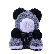 Elegant Teddy Rose Bear with Artificial Blooms - Perfect Gift for Cherished Moments- Très Elite