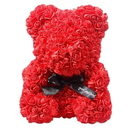 Elegant Teddy Rose Bear with Artificial Blooms - Perfect Gift for Cherished Moments - Très Elite