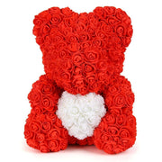 Elegant Teddy Rose Bear with Artificial Blooms - Perfect Gift for Cherished Moments- Très Elite