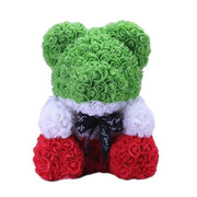 Elegant Teddy Rose Bear with Artificial Blooms - Perfect Gift for Cherished Moments- Très Elite