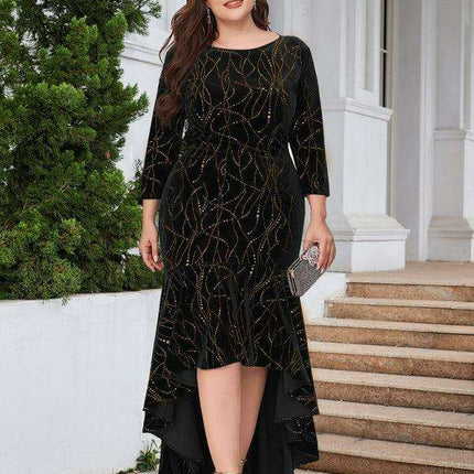 Elegant Velvet Mermaid Gown for Spring and Summer Celebrations