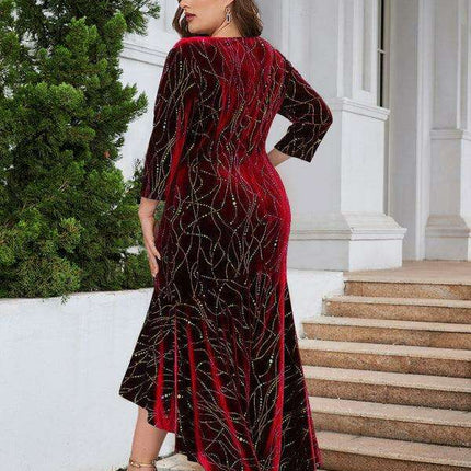 Elegant Velvet Mermaid Gown for Spring and Summer Celebrations