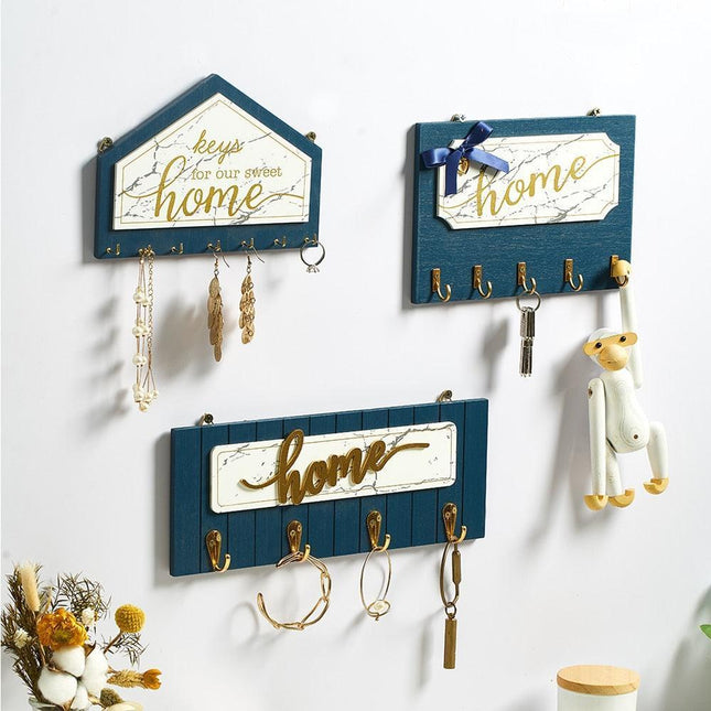 Elegant Vintage-Inspired Alphabet Wooden Hooks for Stylish Organization