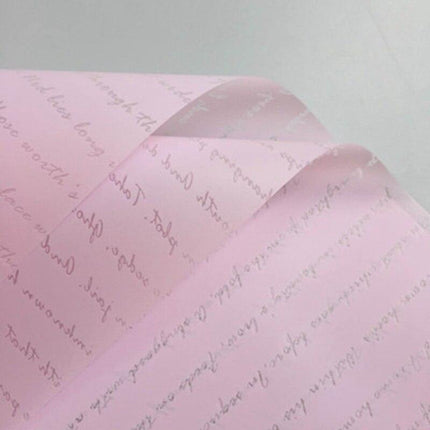 Elegant Waterproof Floral Wrap Set - 20 Gift Sheets with Alphabet Design - Très Elite