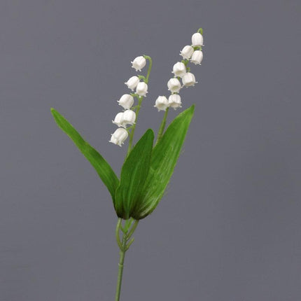 Elegant White Bell Orchid Faux Flowers - Luxurious Imitation Blooms for Home and Events - Très Elite