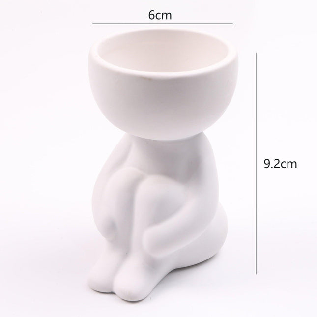 Elegant White Ceramic Hanging Planters for Home Aesthetic Enhancement