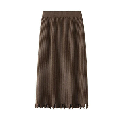 Elegant Winter Tassel Knit Skirt: Unmatched Comfort and Style - Très Elite