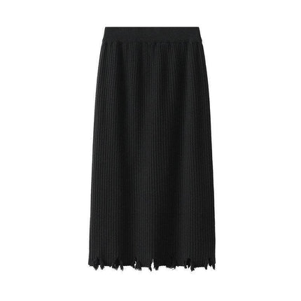 Elegant Winter Tassel Knit Skirt: Unmatched Comfort and Style - Très Elite