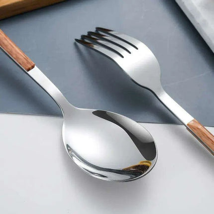 Elegant Wooden Utensil Set for Dining - Très Elite