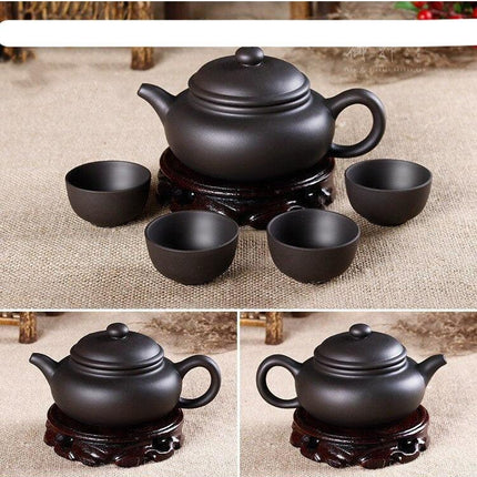 Elegant Yixing Dragon Purple Clay Tea Set - A Tribute to Traditional Kung Fu Tea Craftsmanship - Très Elite