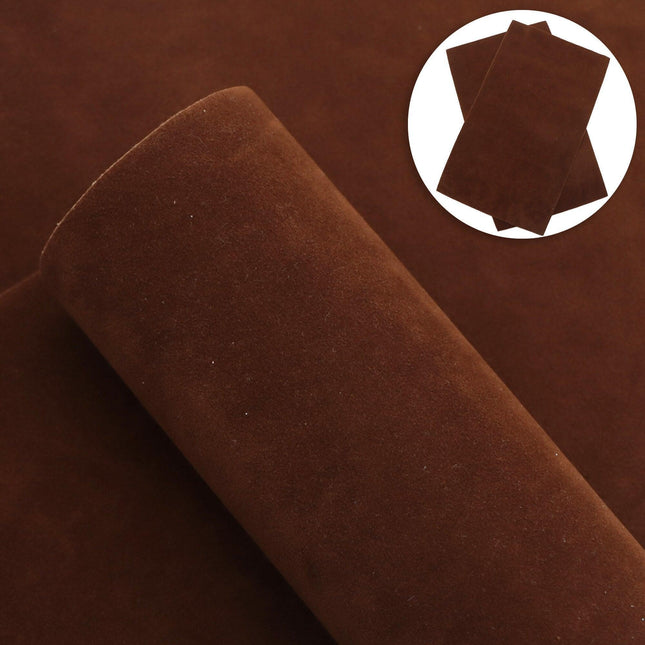 Elevate Your Crafting with Luxurious Reversible Velvet Faux Leather Material - Très Elite
