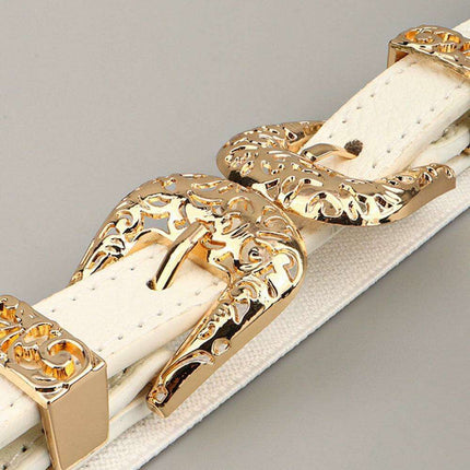 Elevate Your Style with the Double Clasp Stretch Belt - Très Elite