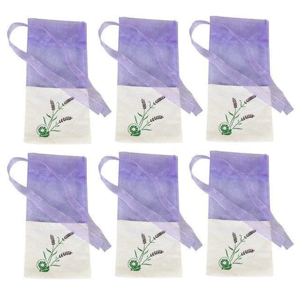 Embroidered Lavender Aromatherapy Pouch for Jewelry and Herb Storage