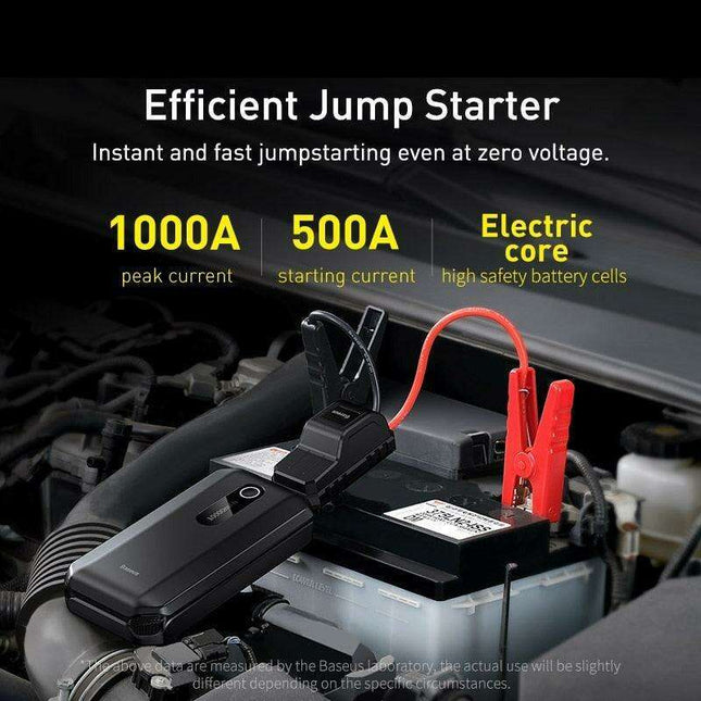 Emergency Power Booster: High-Capacity Car Jump Starter & Portable Battery Charger