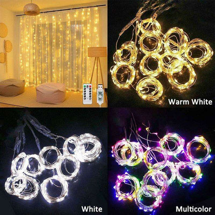 Enchanted 3m LED Fairy Light Curtain - Create a Whimsical Atmosphere in Your Home