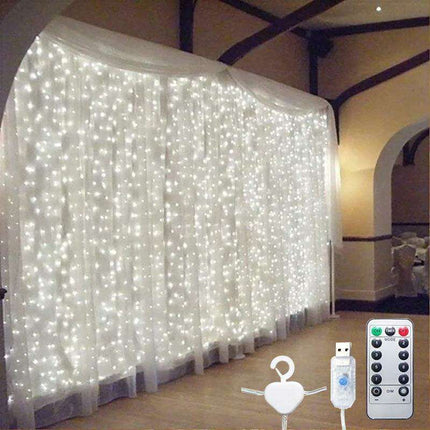 Enchanted 3m LED Fairy Light Curtain - Create a Whimsical Atmosphere in Your Home