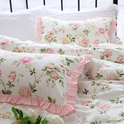 Enchanted Lace Dream Cotton Pillowcase Duo - Très Elite