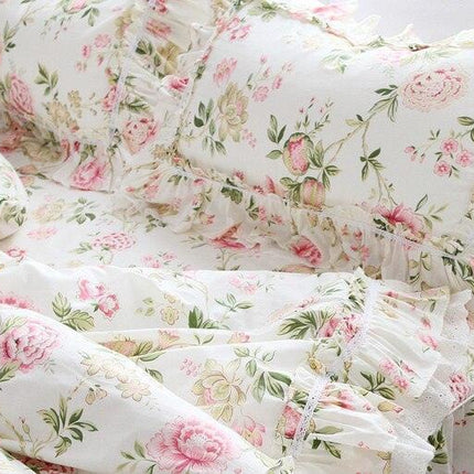 Enchanted Lace Dream Cotton Pillowcase Duo - Très Elite