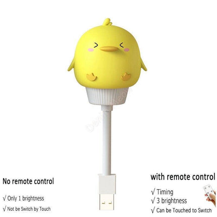 Enchanting Bunny LED Night Light with Cat Remote: Delightful Glow for Kids..