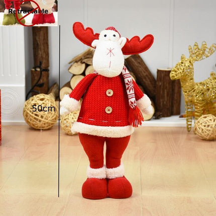 Enchanting Christmas Figurine Collection: Santa, Snowman, and Elk for Festive Home Decor - Très Elite
