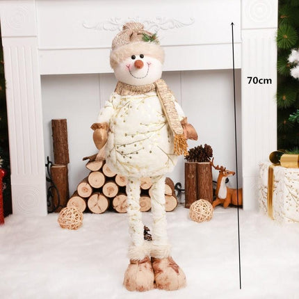 Enchanting Christmas Figurine Collection: Santa, Snowman, and Elk for Festive Home Decor - Très Elite