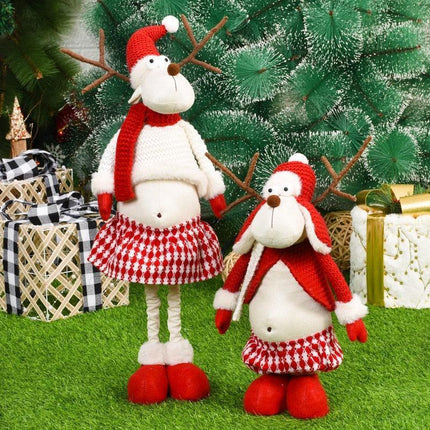Enchanting Christmas Figurine Collection: Santa, Snowman, and Elk for Festive Home Decor - Très Elite