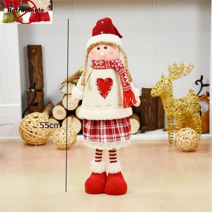 Enchanting Christmas Figurine Collection: Santa, Snowman, and Elk for Festive Home Decor - Très Elite