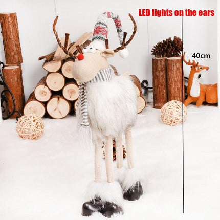 Enchanting Christmas Figurine Collection: Santa, Snowman, and Elk for Festive Home Decor - Très Elite