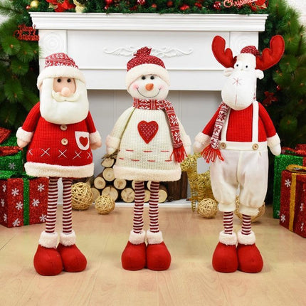 Enchanting Christmas Figurine Collection: Santa, Snowman, and Elk for Festive Home Decor - Très Elite