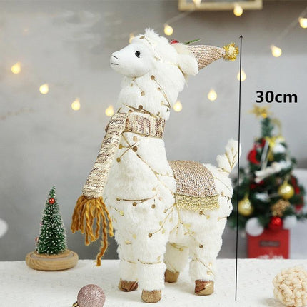 Enchanting Christmas Figurine Collection: Santa, Snowman, and Elk for Festive Home Decor - Très Elite