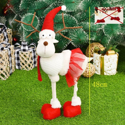 Enchanting Christmas Figurine Collection: Santa, Snowman, and Elk for Festive Home Decor - Très Elite