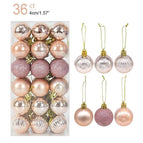 36pcs rose gold