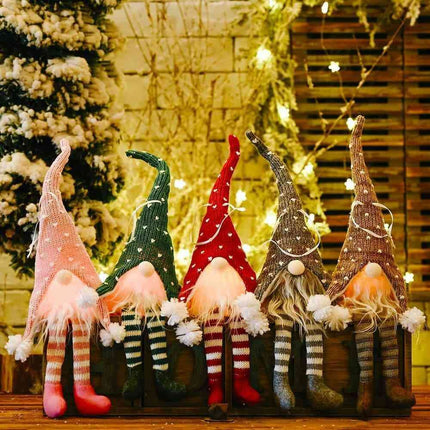 Enchanting Light-Up Gnome with Playful Long Legs - Très Elite