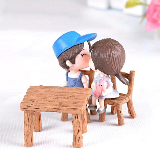 Enchanting Miniature Fairy Garden Dining Set in Premium Resin