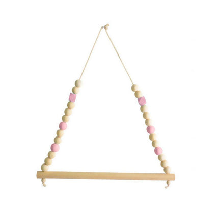 Enchanting Nordic Wooden Wall Hook for Playful Kids' Room Decor