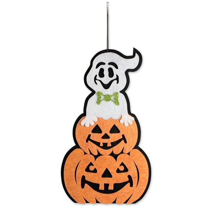 Enchantingly Spooky Ghost and Pumpkin Halloween Wall and Door Decor - Très Elite