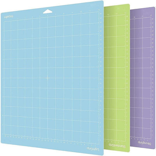 Enhance Your Crafting Journey with the Colorful 3-Piece Adhesive Cutting Mat Set for Cricut/Cameo 4 - Très Elite