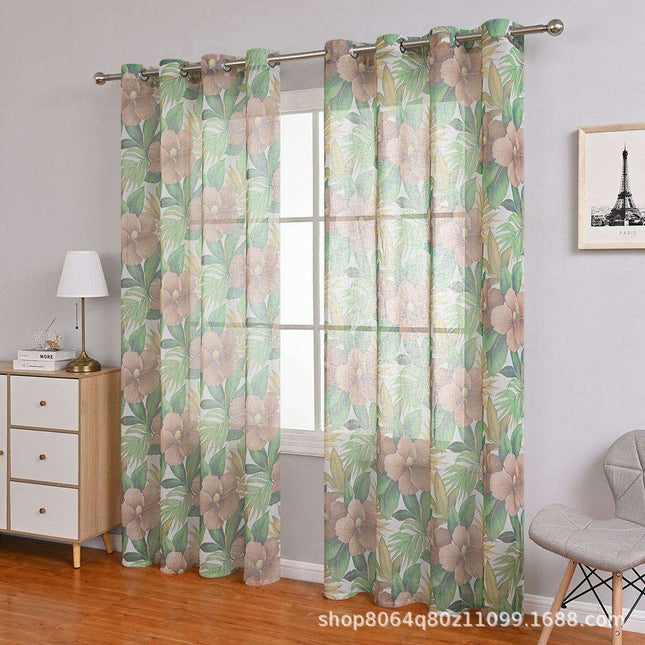 Enhance Your Living Space with Exquisite Sheer Floral Window Treatments