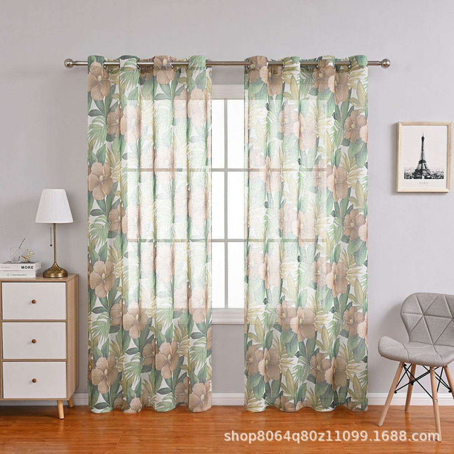 Enhance Your Living Space with Exquisite Sheer Floral Window Treatments