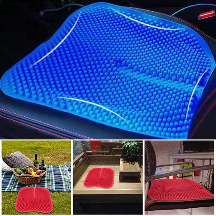 Ergonomic 3D Pillar Silicone Car Seat Massage Cushion - Breathable Comfort for Every Journey - Très Elite