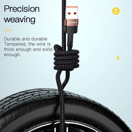Essager 6A USB-C Charging Cable - Fast Data Transfer & Quick Power Delivery for Huawei P40 Pro, Samsung S21 Ultra, Poco - 66W Rapid Charger - Très Elite